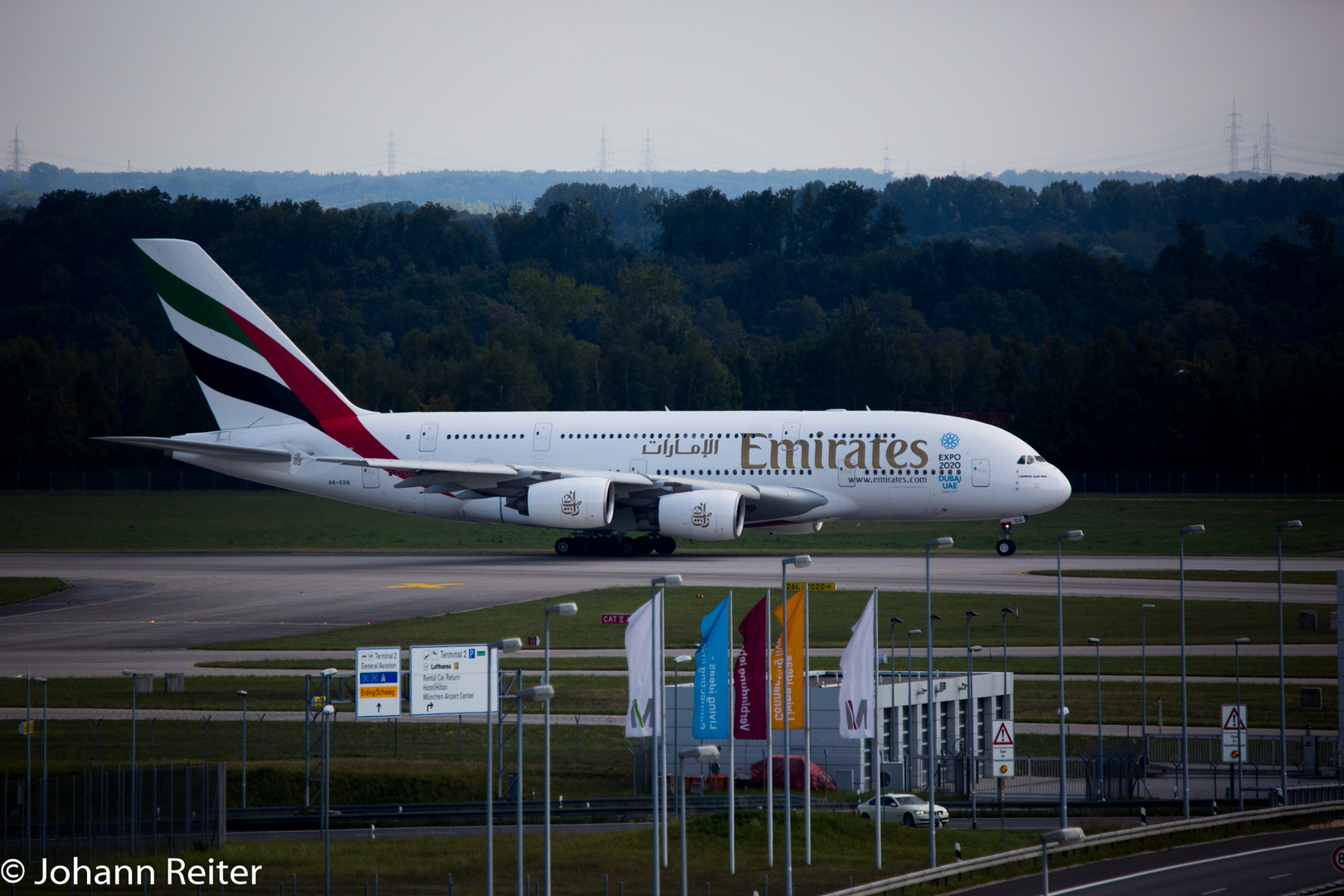 A 380 vor dem Start in MUC