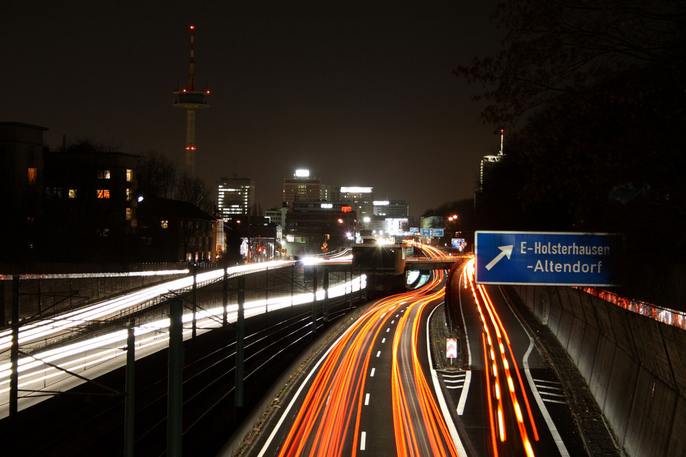 A-40 bei Nacht