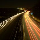 A 45 bei Nacht.