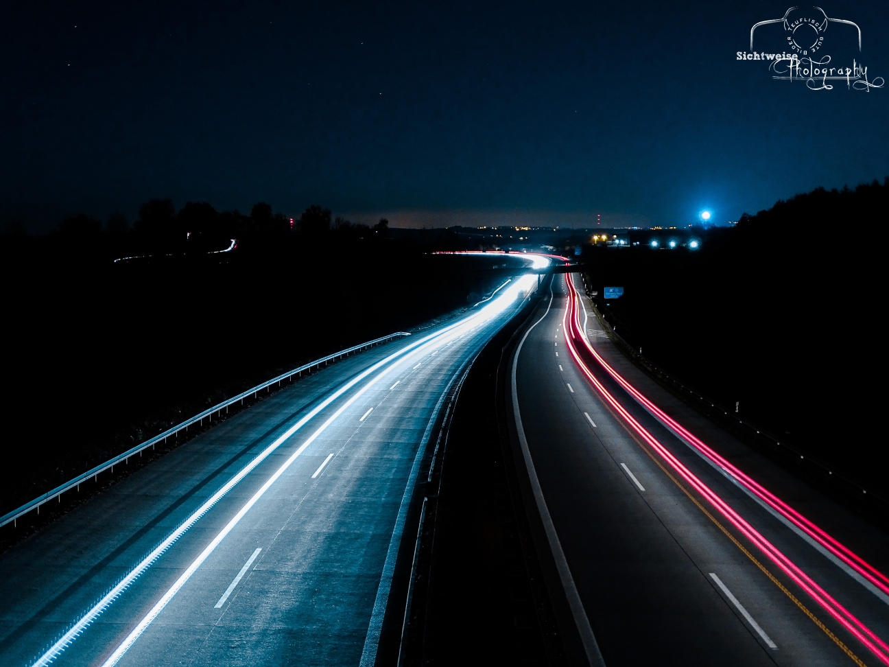 A 72 bei Nacht