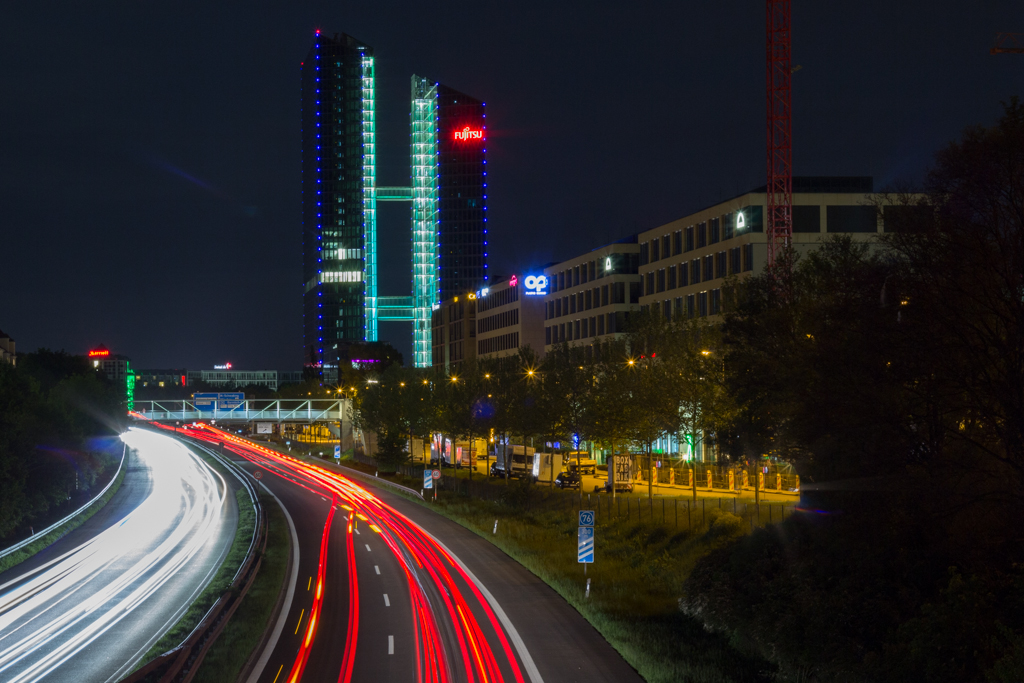 A 9 bei Nacht Langzeitbelichtung III