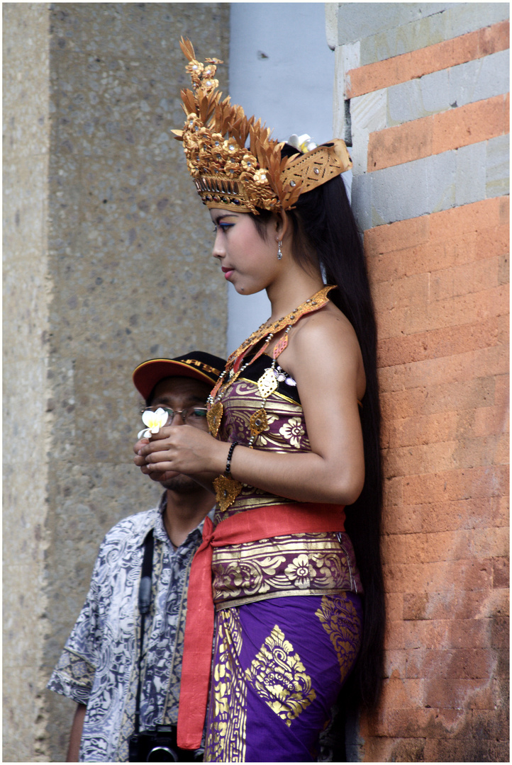 A Balinese Ceremonial Barong Dancer