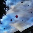 A barrage of balloons ....