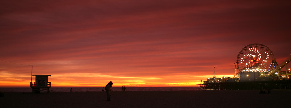 a beautiful day ends in Santa Monica