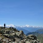 A Bettmeralp le point vue a 2643 m d' altitudes est extraordinaire (suisse)