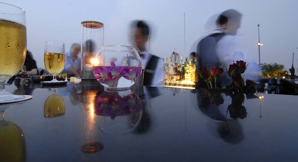 a bier on top of Bankok