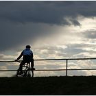 A biker and the sky