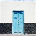 A blue door