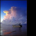 a Boat and the Silent Sea..