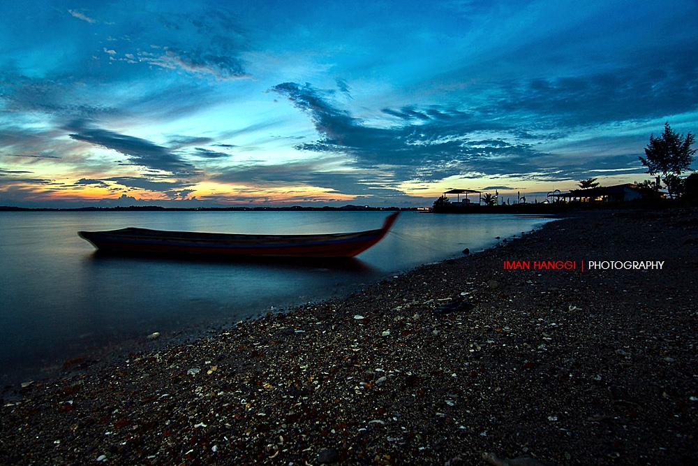 A Boat in Sunrise