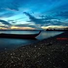 A Boat in Sunrise