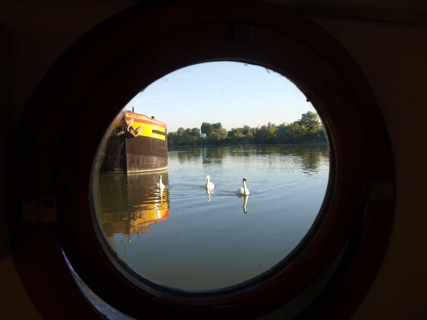 A bord d'une péniche