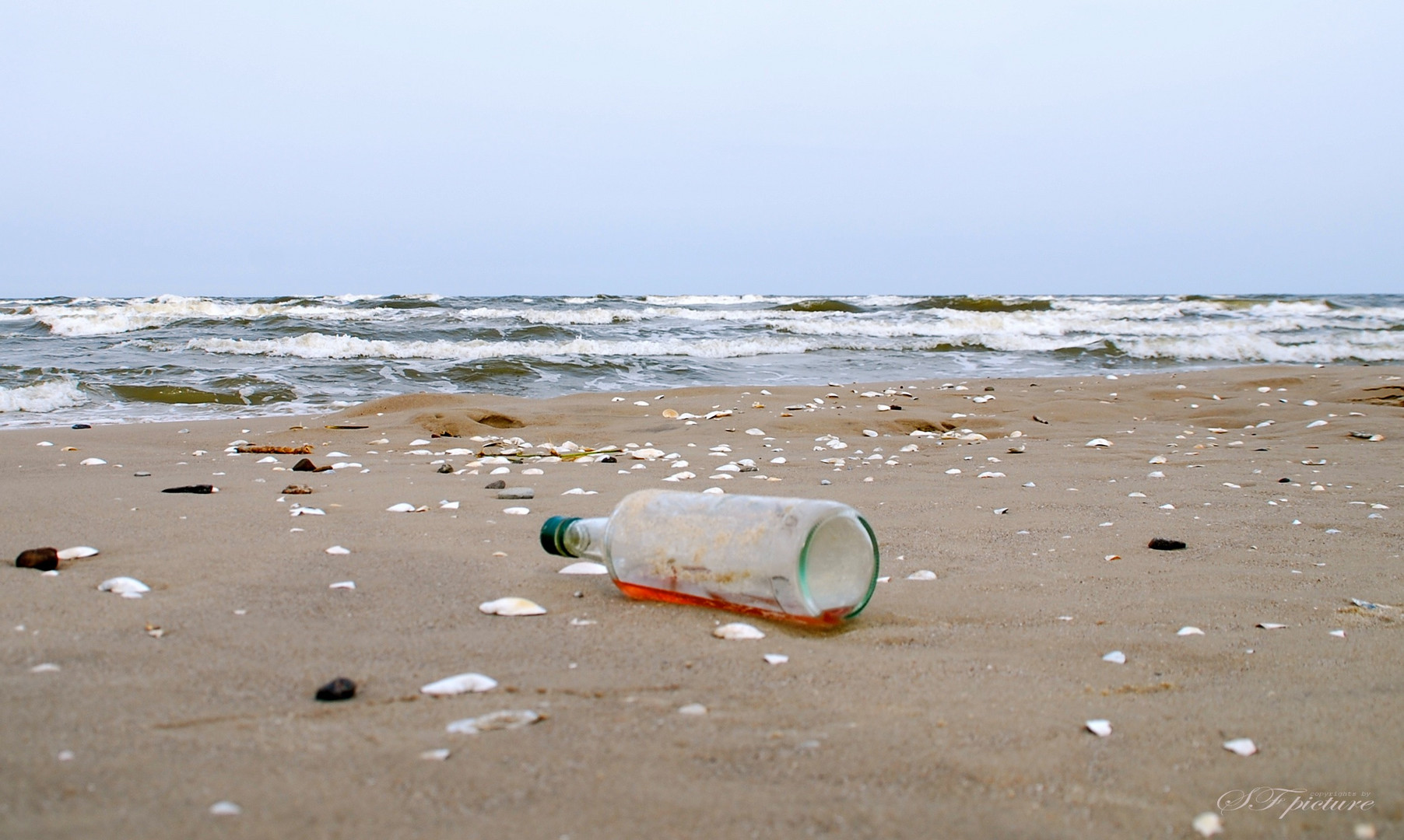 a bottle at sea