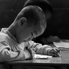 A Boy in His Classroom