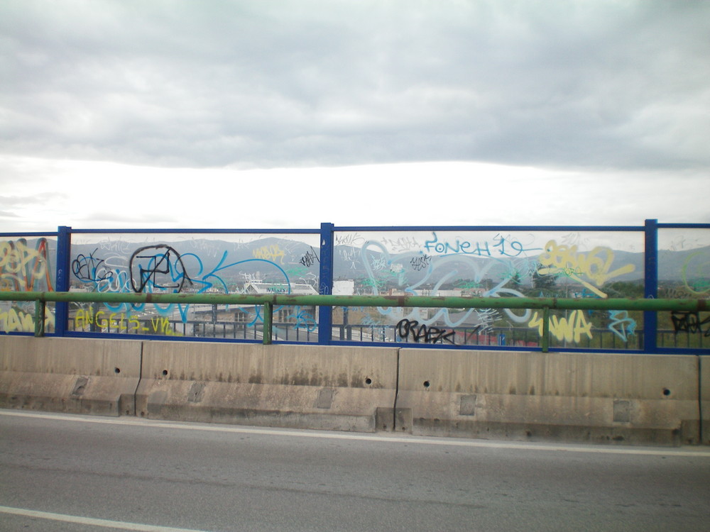 a bridge in Madrid