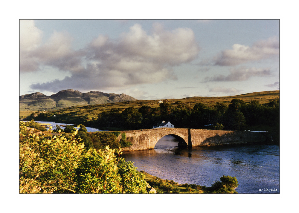 a bridge in the evening light...