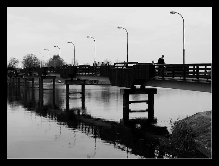 a bridge to Malbork castle