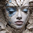 A broken cracked porcelain face-art-scale-4_00x