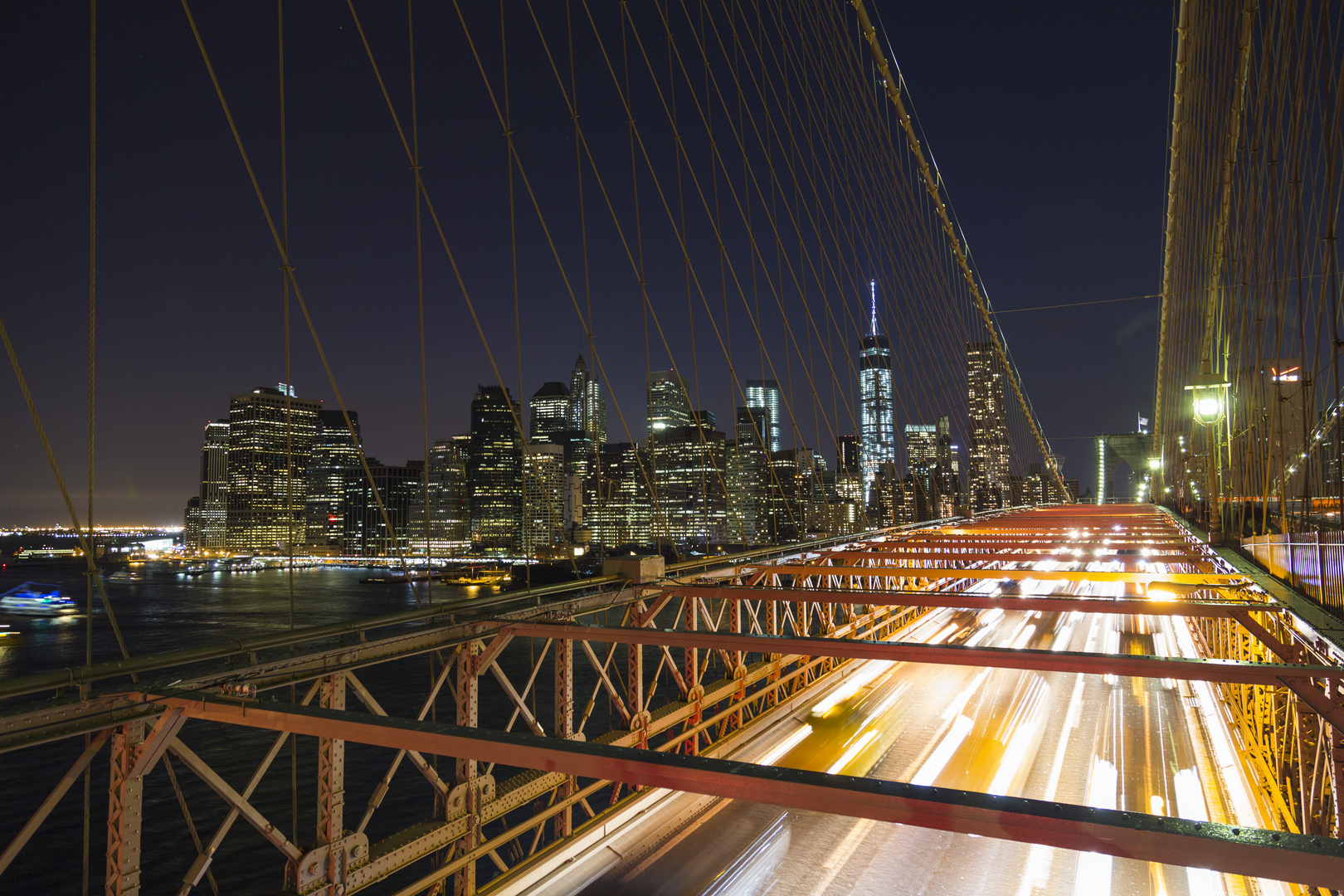 A busy night in New York City