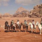 A cavallo per il Wadi Rum