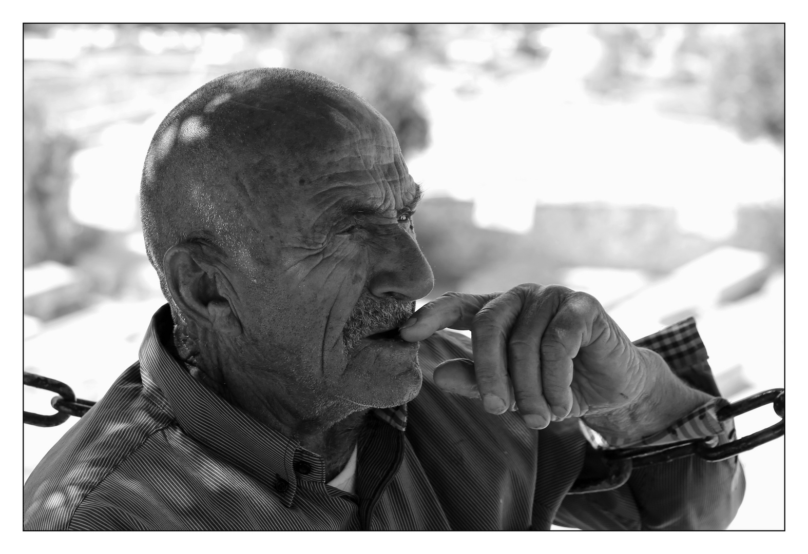 A cemetery keeper