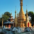 A chedi in Wat Chong Kham Mae Hong Son