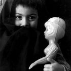 A child with puppet