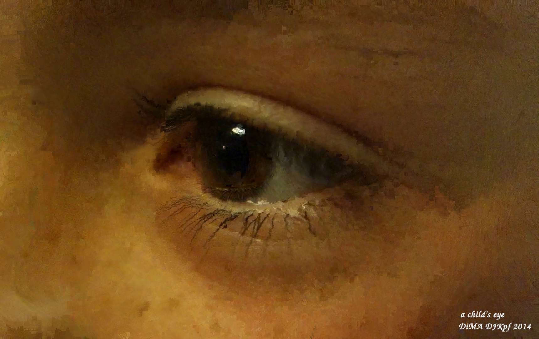 a child's eye