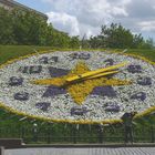 A clock of flowers in Moscow, The Victory Park.