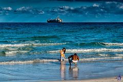 A Container Ship