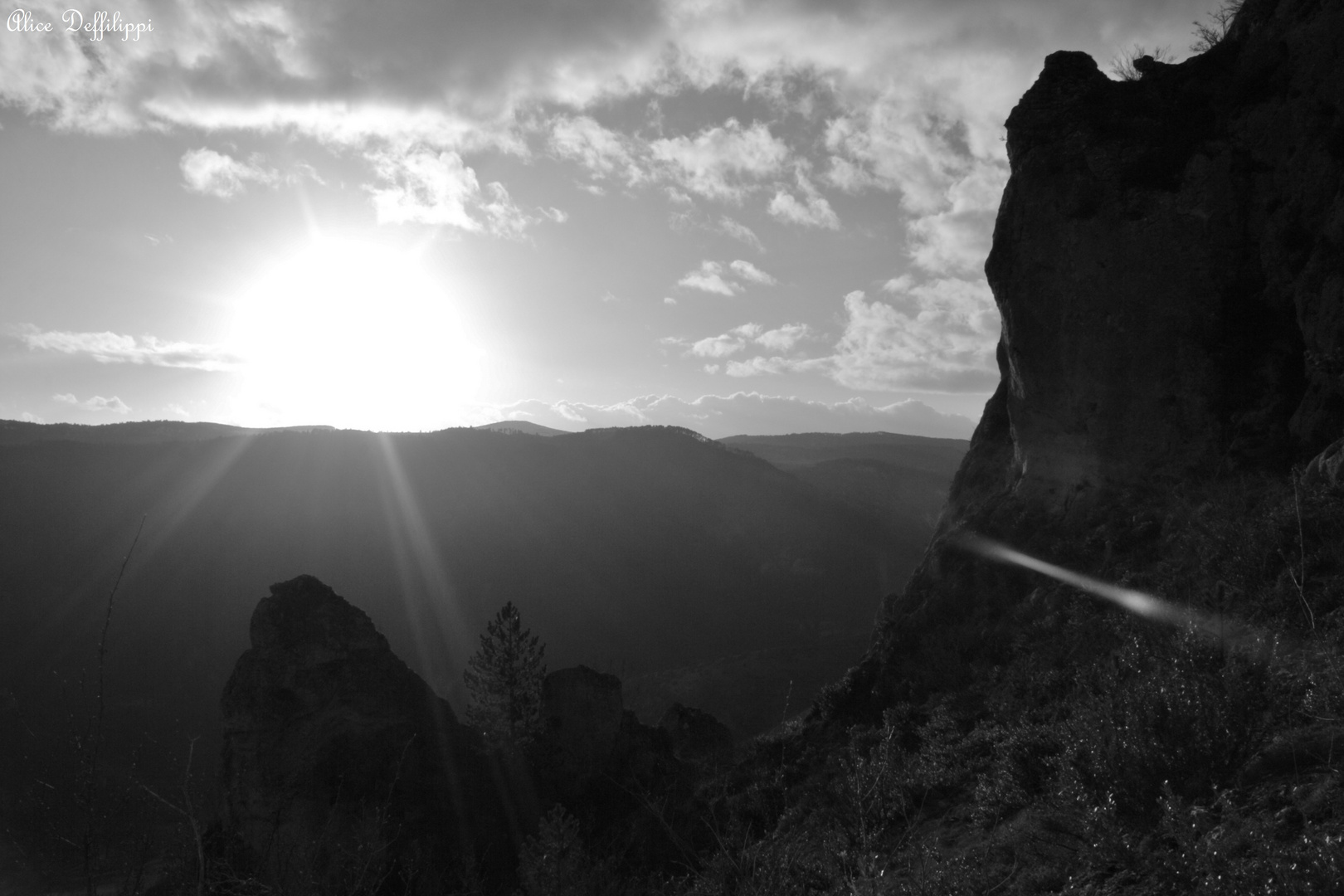 A contre jour dans le calcaire