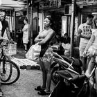 A conversation at the market