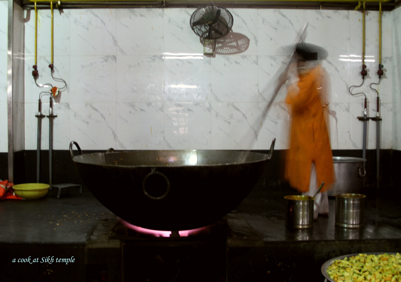 a cook at Sikh temple