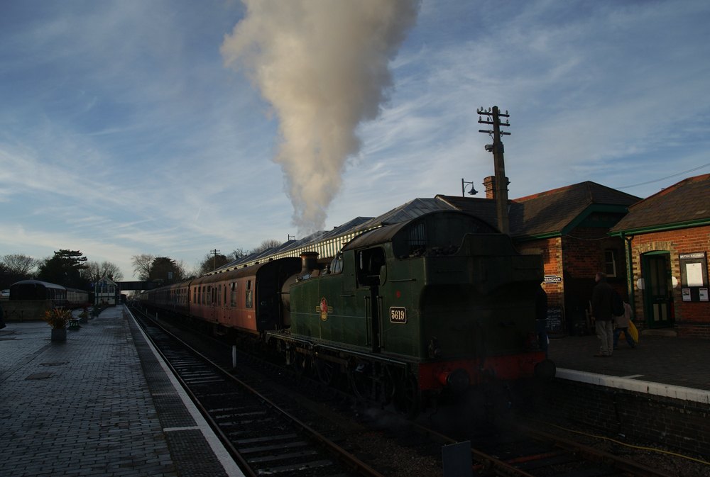 A country Railway at Sunset