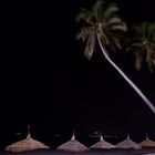 A couples on night beach