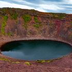 A crater lake in southern Iceland