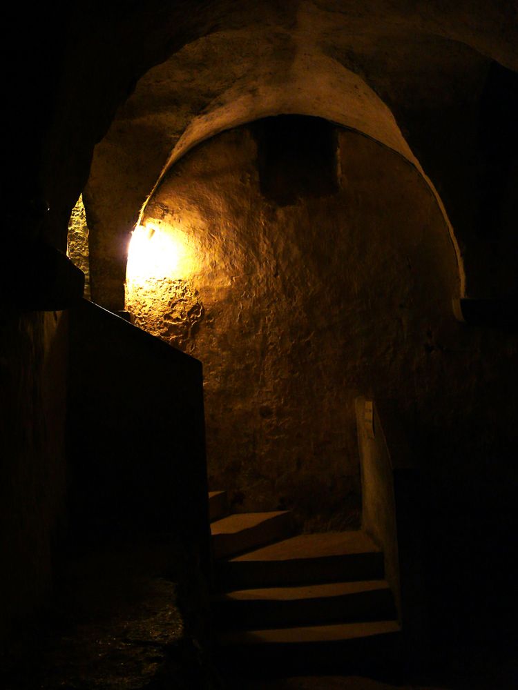 A crypt at Vézelay, France, 2008