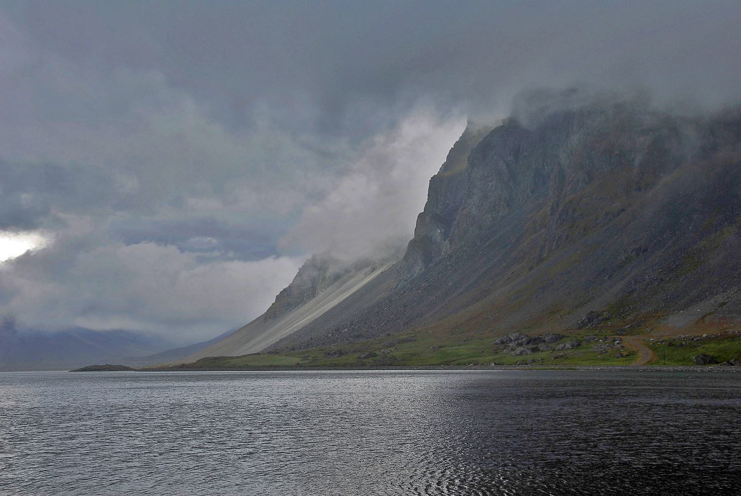 A dark lake