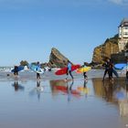 A day of surfing and fun in the sun in Biarritz