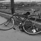 A desolated GDR Bike in the Warschauer Bridge, Berlin.