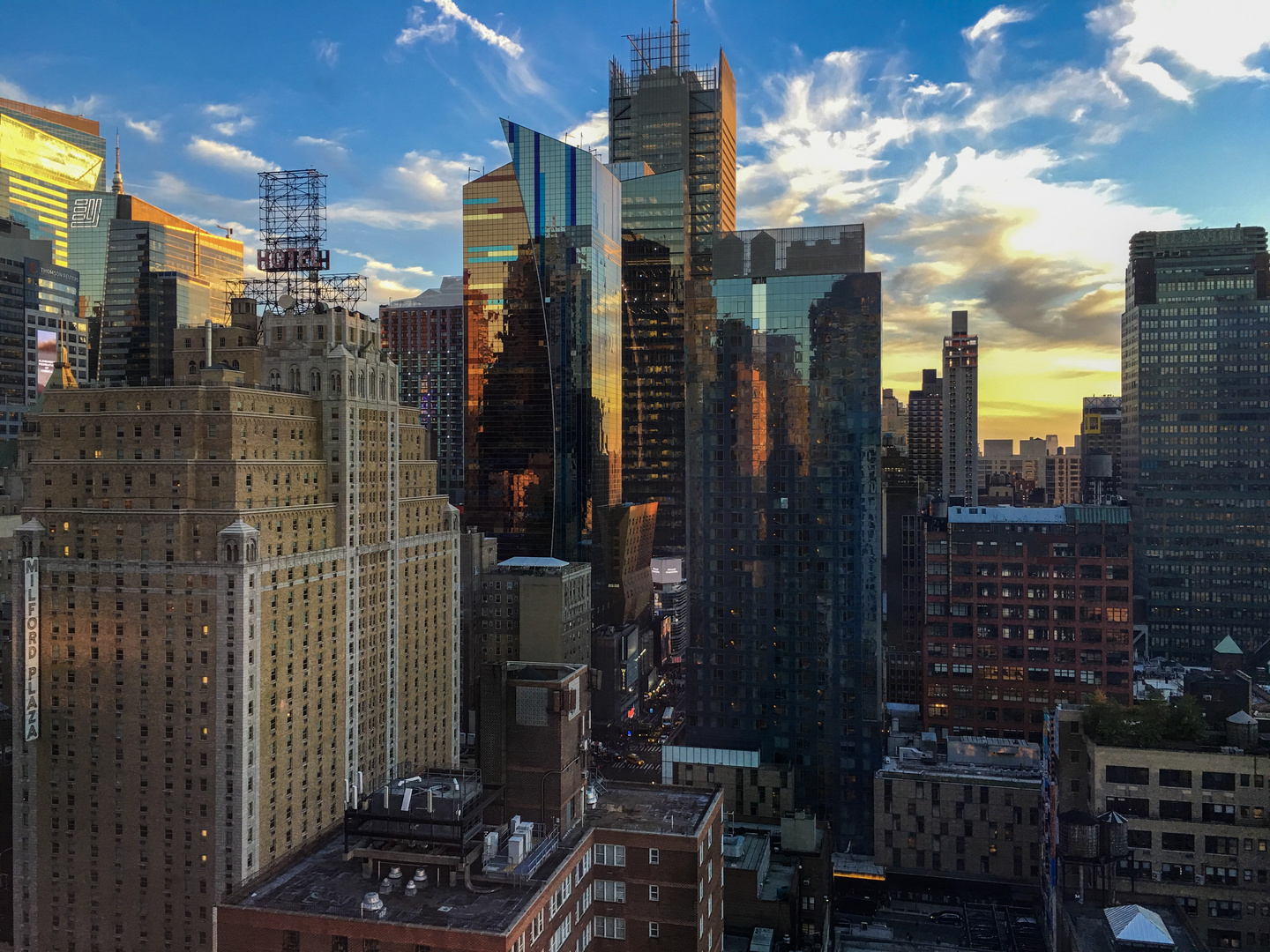 a different view at the TImes Square