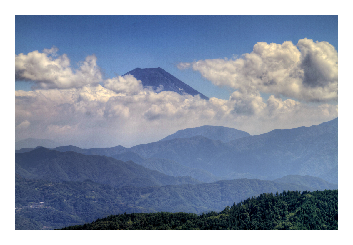 A distant view [of Mt. Fuji]-2