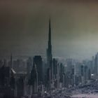 A dusty, foggy day in Dubai