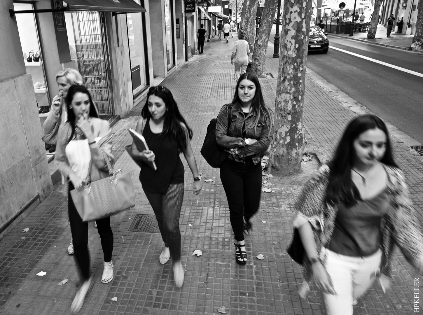 A few days ago, ...Chicas in Palma de Mallorca.