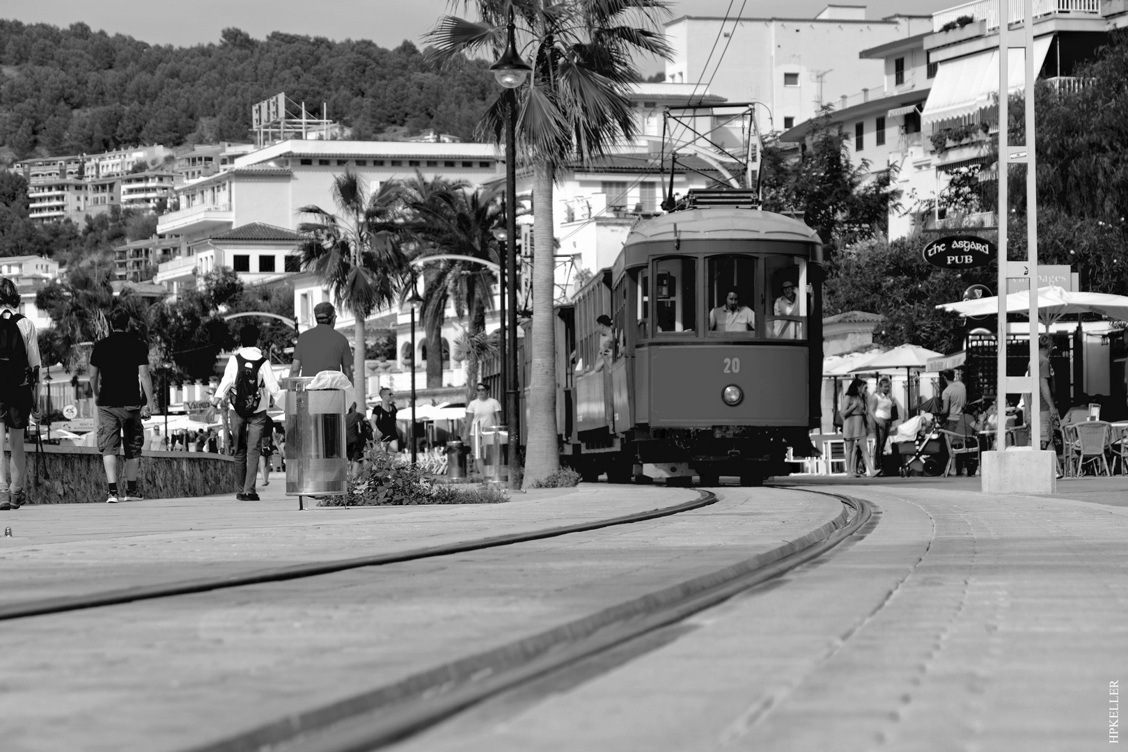 A few days ago, tram in Port Soller, Mallorca.