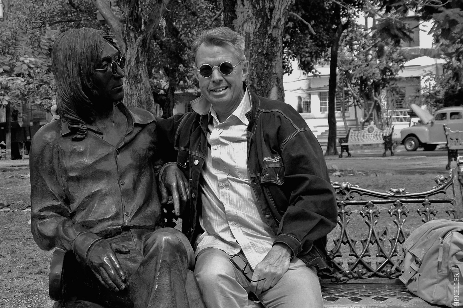 A few weeks ago in Havana, ...I met John in his park.