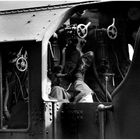 A fireman at Manchester Victoria takes a rest.