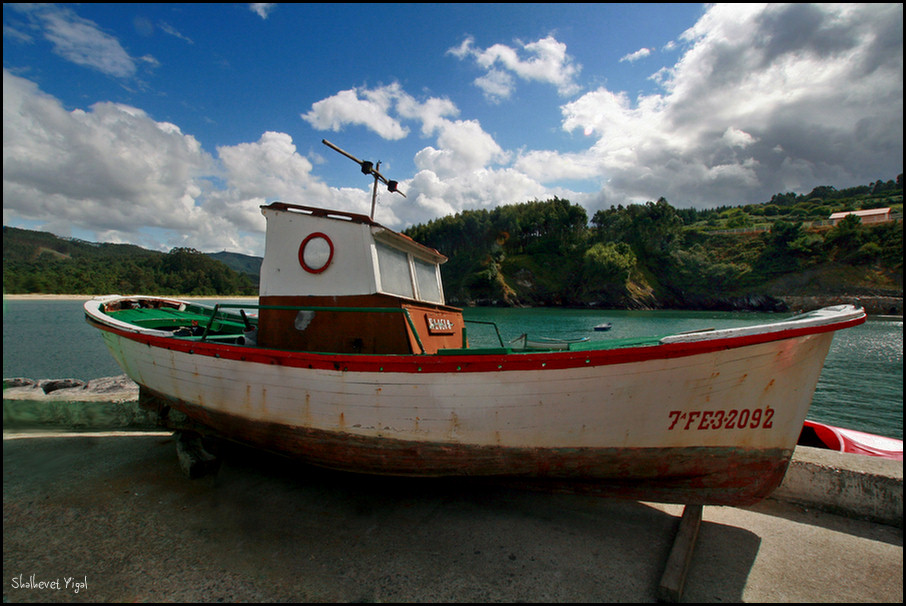 A fishing boat ready for refurbish