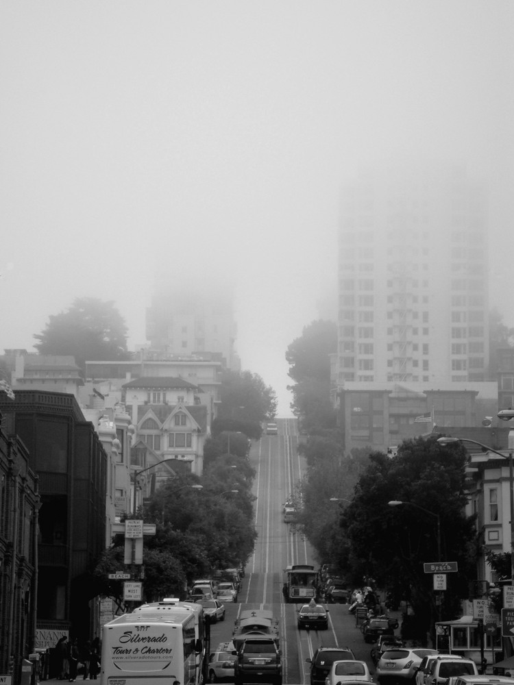 a foggy day in san francisco