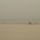 A foggy day on the beach